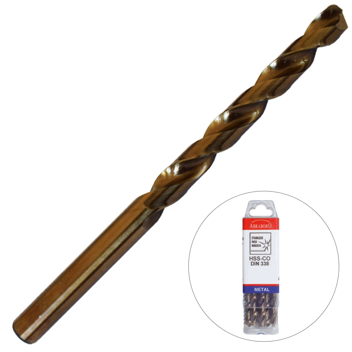 Abraboro 1.6 x 43 / 20 mm HSS-Co fémcsigafúró X-Pack, 10 db/csomag termék fő termékképe