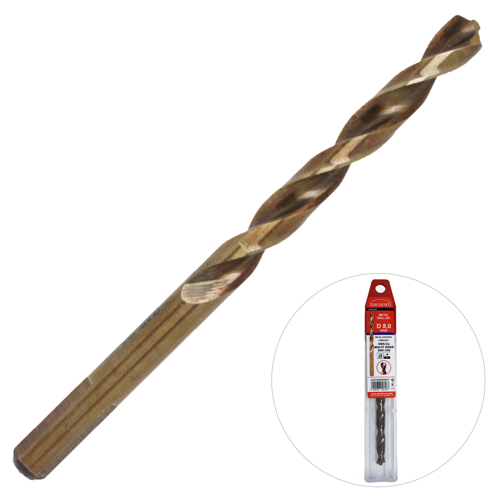 Abraboro 10 x 133 / 87 HSS-Co MULTI-EDGE fémfúró termék fő termékképe