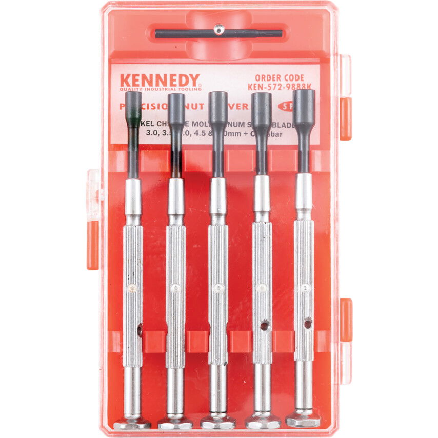 KENNEDY Műszerész dugókulcsfejű csavarhúzó készlet, 3.0 - 5.0 mm, 5 részes termék fő termékképe