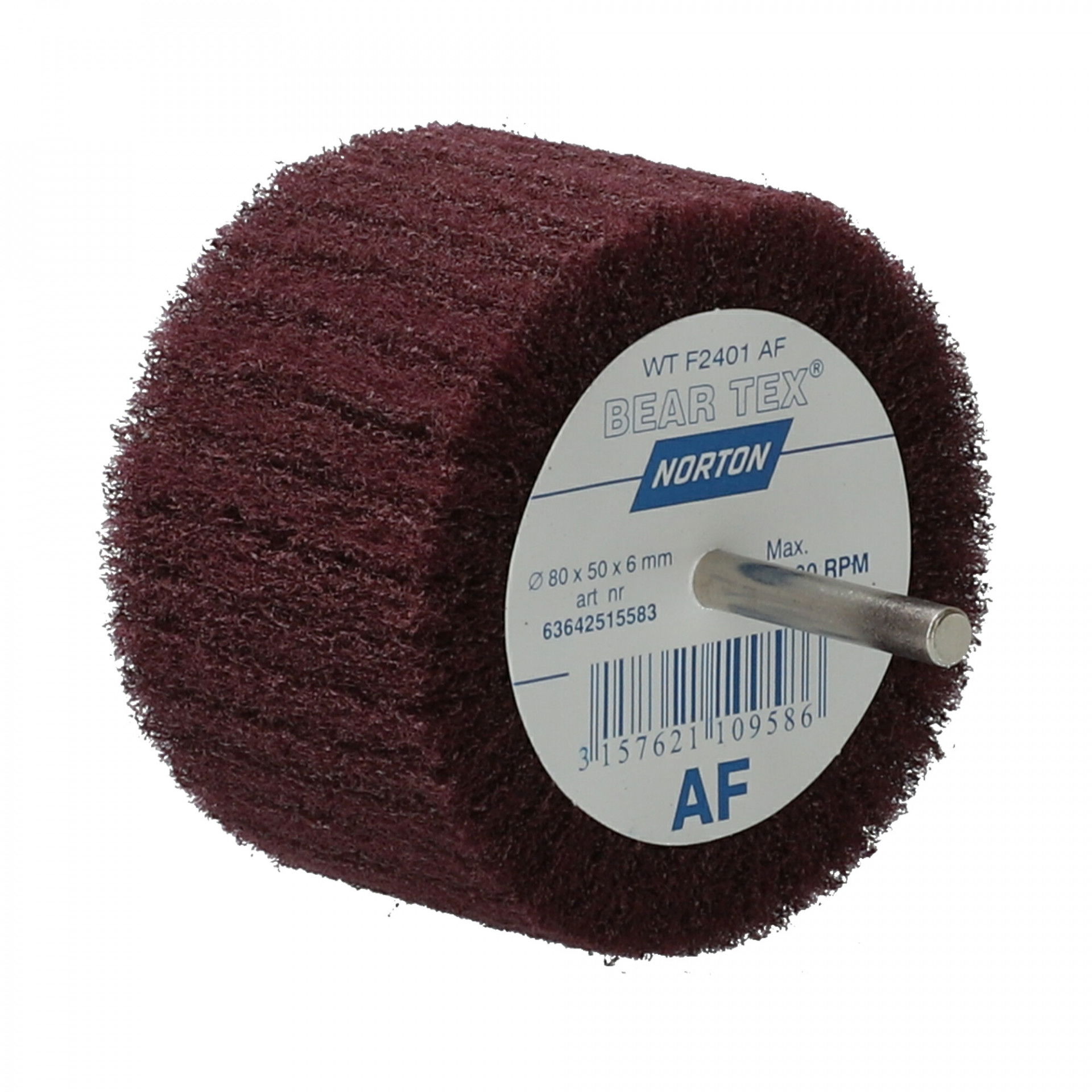 Norton Beartex csapos lamellás csiszolókorong Ø80x50x6mm Fine A, 10 db/csomag termék fő termékképe