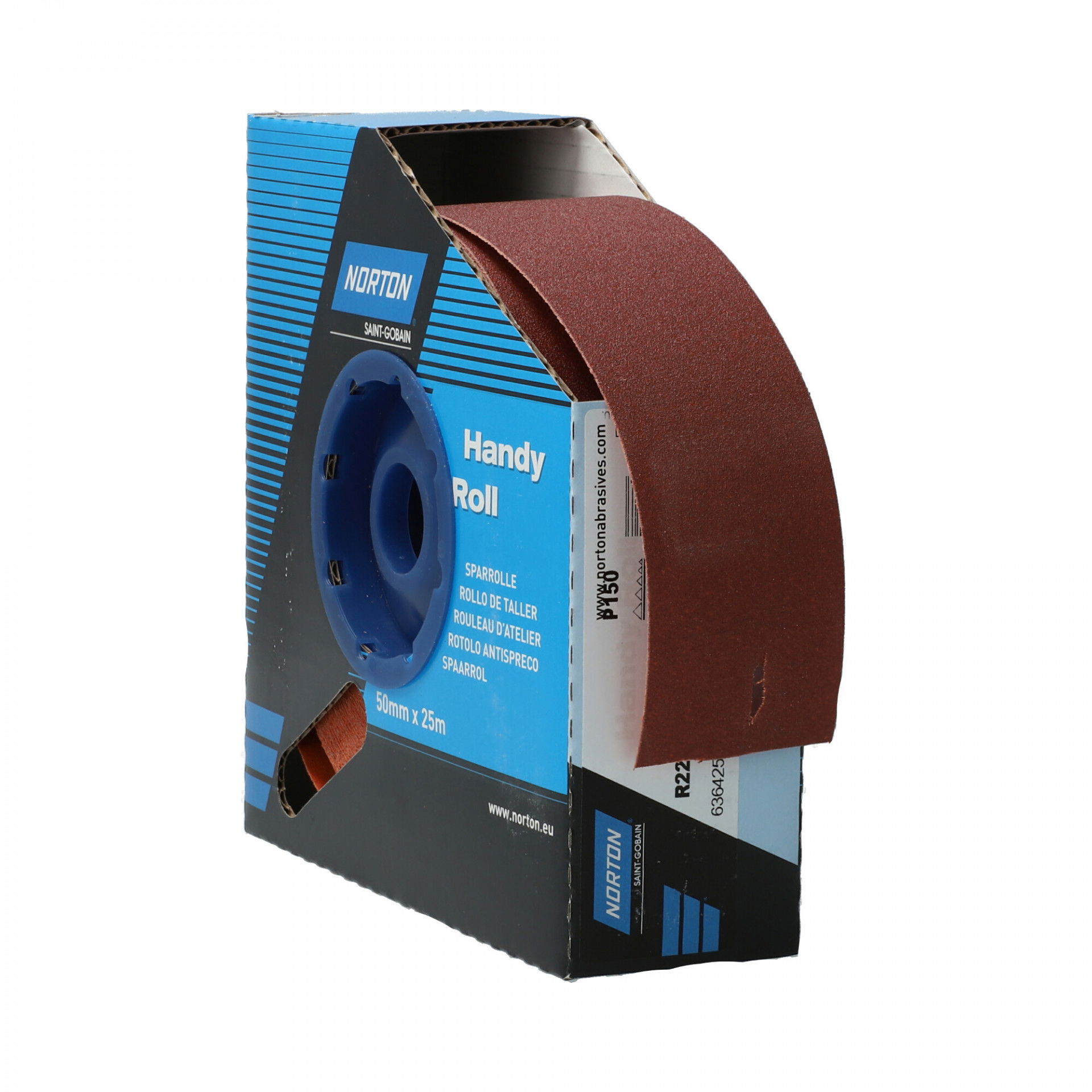 Norton R222 csiszolóvászon műhelytekercs 50mmx25m P150 termék fő termékképe