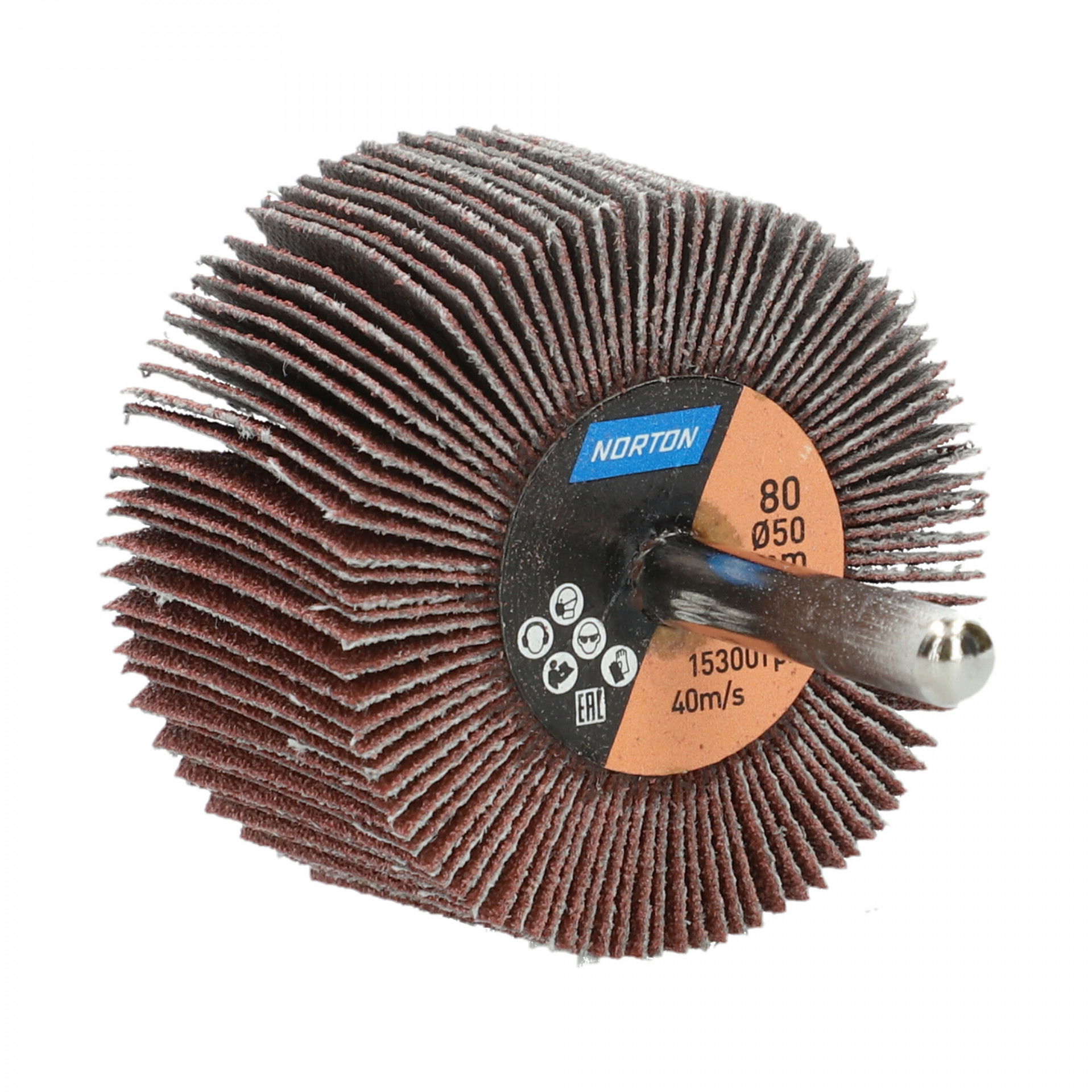 Norton Metal R207Plus csapos lamellás csiszolókorong Ø50x30x6mm P80, 10 db/csomag termék fő termékképe