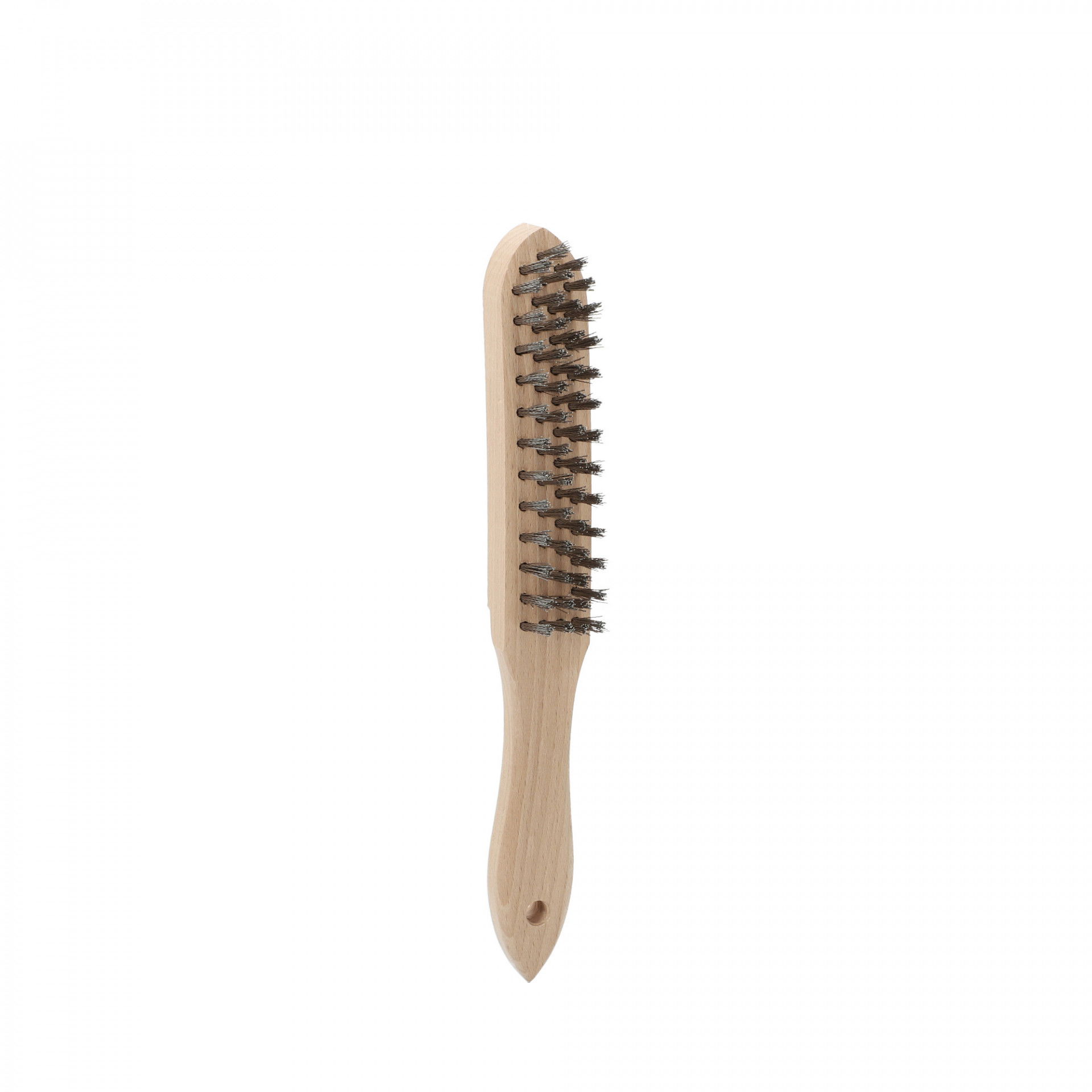 Norton nyeles kézi hullámos inox drótkefe fa nyéllel 290x140x25mm 4R, 12 db/csomag termék fő termékképe