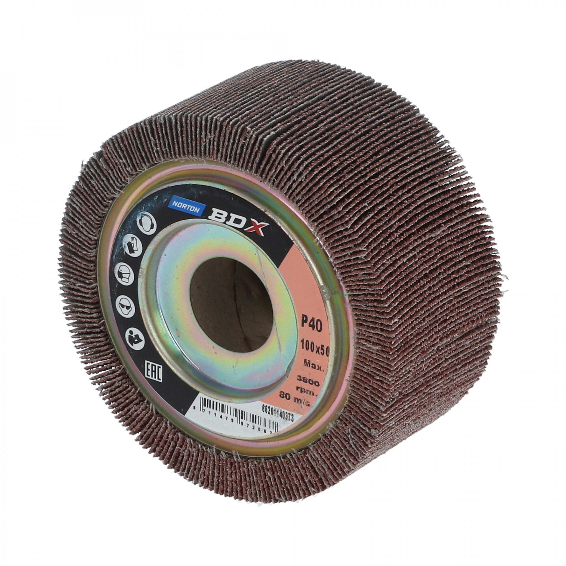 Satinex BDX R207Plus lamellás csiszolókorong Ø100x50x19,1mm P40, 5 db/csomag termék fő termékképe