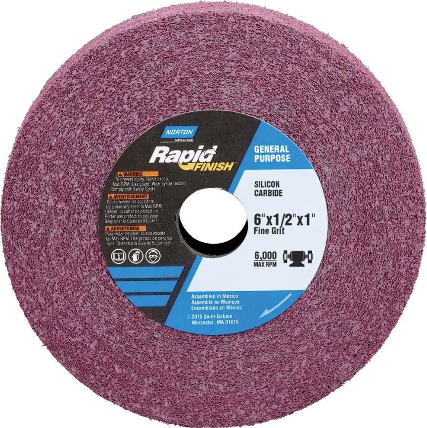 Norton Rapid Finish General Purpose Red rost csiszolókorong 150x13x25mm Fine8, 4 db/csomag termék fő termékképe