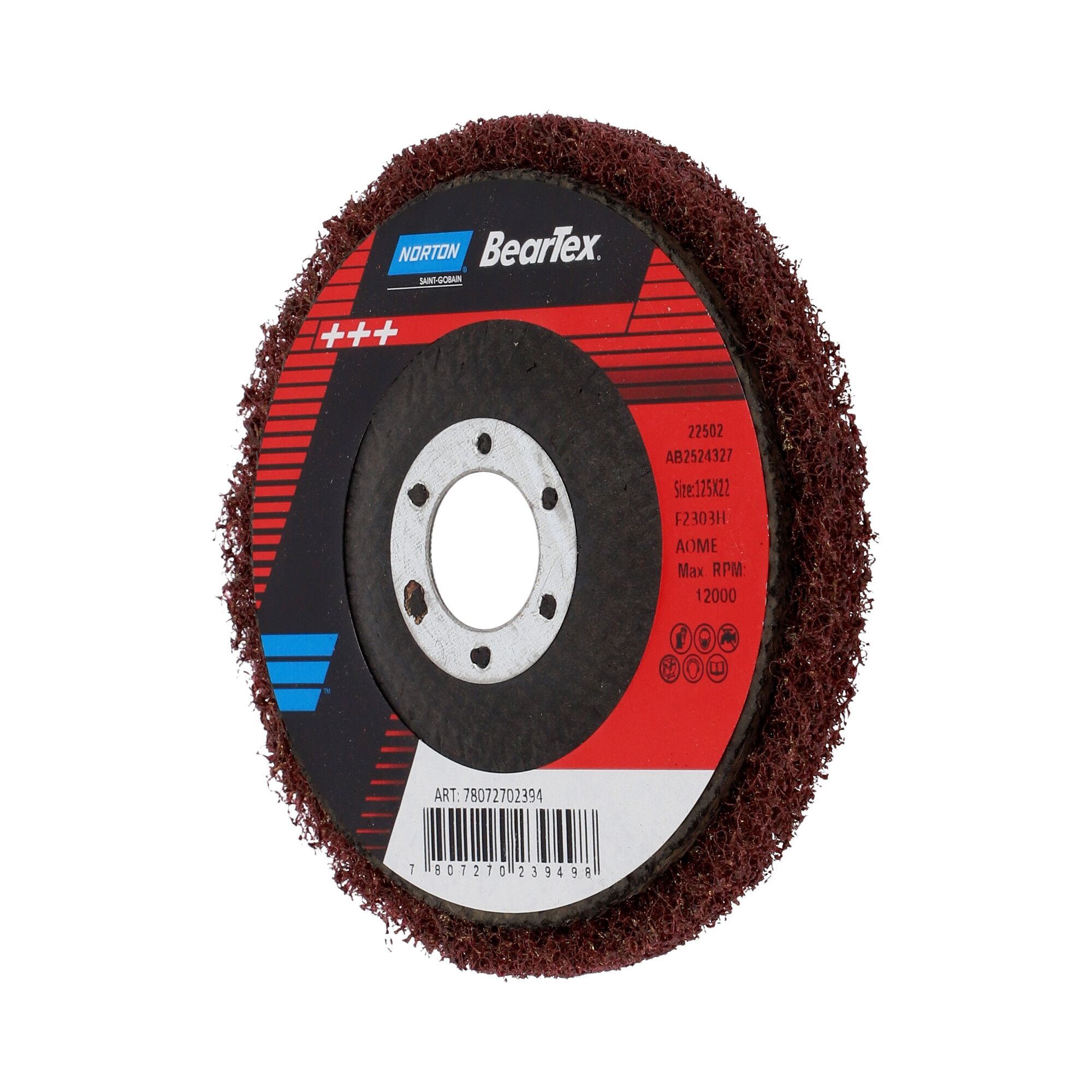 Norton Beartex High Strength tisztítókorong Ø125x10x22 mm, 10 db/csomag termék fő termékképe