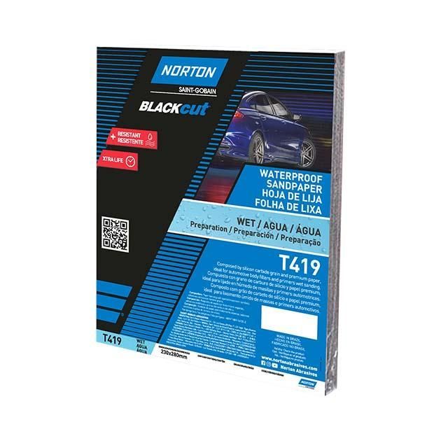 Norton T419 vízálló csiszolópapír 230x280mm P180, 200db/csomag termék fő termékképe