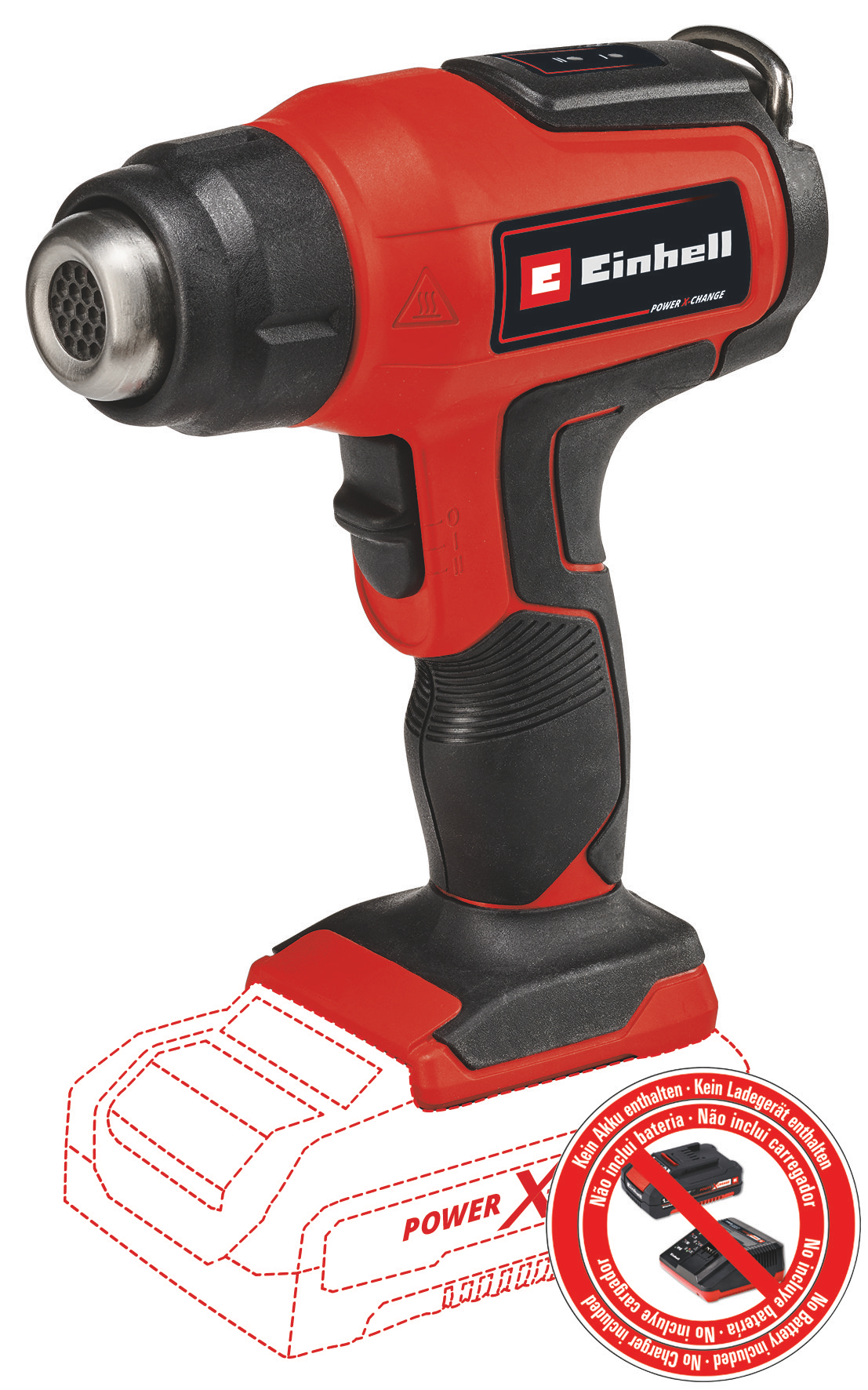 EINHELL TE-HA 18 Li - Solo akkus hőlégfúvó (akku és töltő nélkül, kartonban) termék fő termékképe