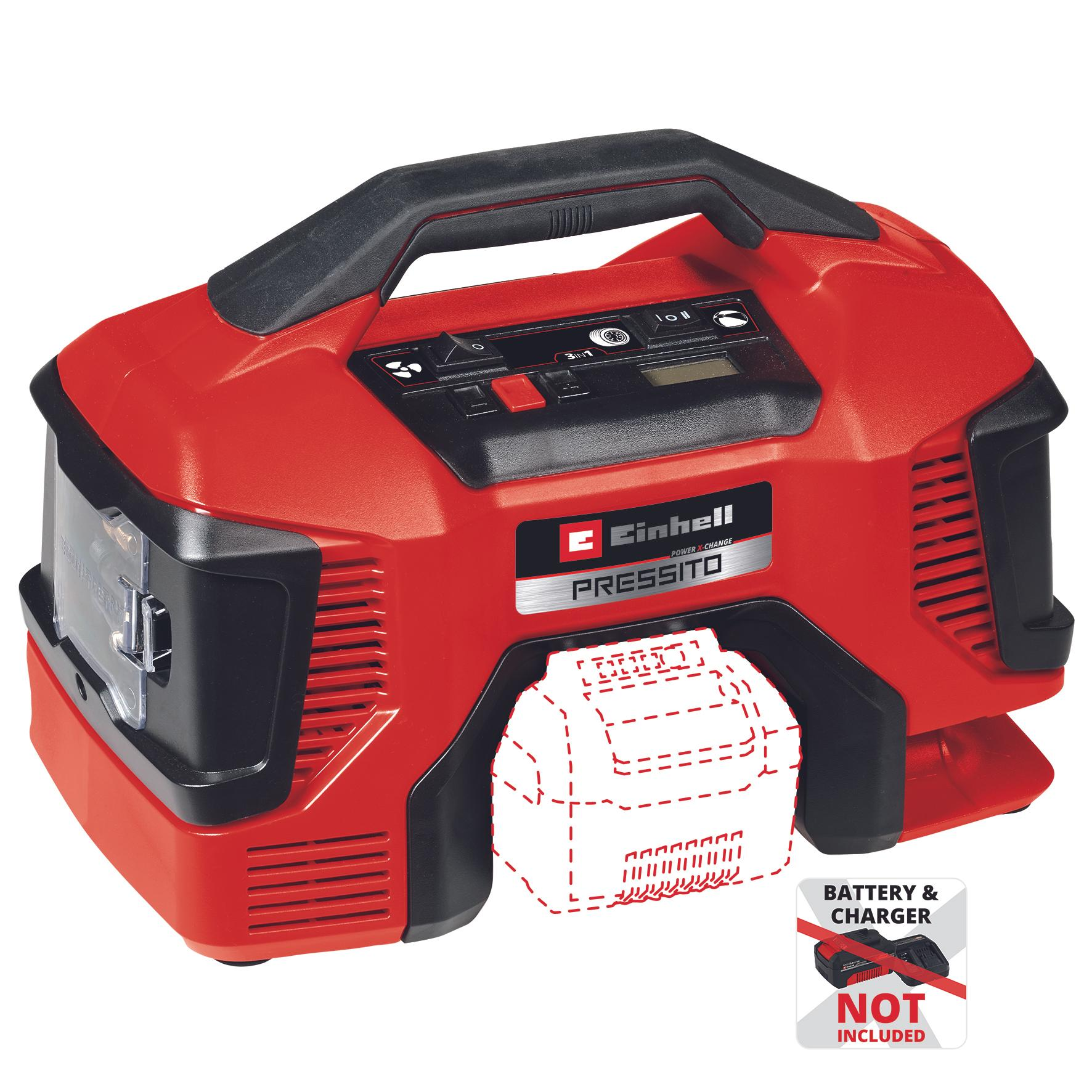 EINHELL PRESSITO 18/21 akkumulátoros kompresszor (akku és töltő nélkül) termék fő termékképe