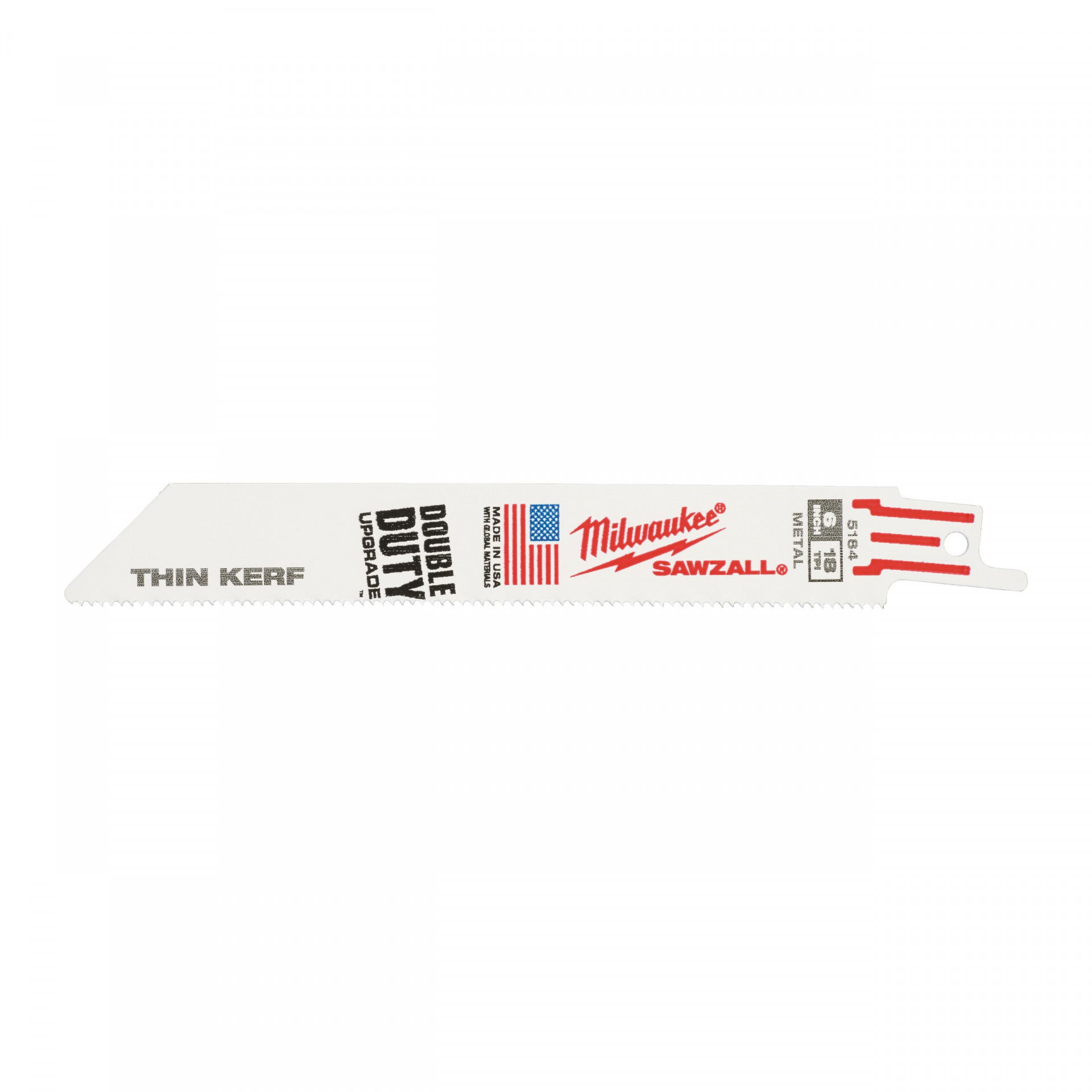 Milwaukee THIN KERF szablyafűrészlap fémhez, Bi-Met, Co, 150 mm, 18 TPi, 50 db/csomag termék fő termékképe