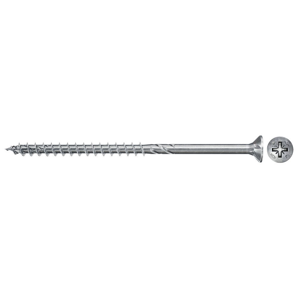 Fischer FPF II CZP 6.0 x 100 BC 100 süllyesztett fejű, kékre horganyzott csavar részmenettel, PZ behajtással, 100 db/csomag termék fő termékképe